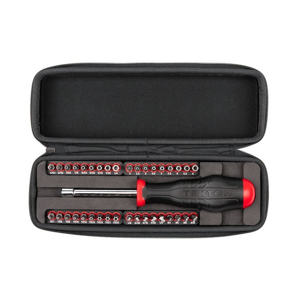 1/4 Inch Security Bit Driver and Bit Set with Case, 37-Piece